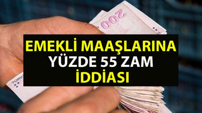 FLAŞ! Emekli maaşlarına yüzde 55 zam. Asgari ücretten sonra SGK ve BAĞ-KUR emeklilerine ocak 2022 yılında yüzde 55 zam yapılacağı iddia edildi. Emekli maaşları 2022 zammı ne kadar oldu?