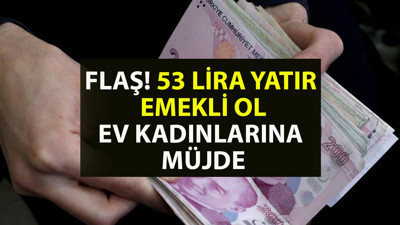FLAŞ! 53 lira yatır emekli ol. Ev kadınlarına SGK'dan müjde geldi. Emekli olmak isteyen ev kadınlarına emekli olma hakkı. İsteğe bağlı sigorta ile emeklilik yolu açıldı