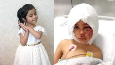 Gaziantep'te pitbull köpeklerinin saldırısına uğrayan ve hastanede tedavi altında olan minik Asiye'den sevindiren haber geldi