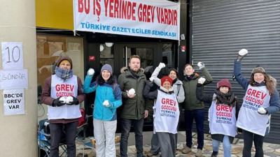 BBC grevi kar yağışına rağmen devam ediyor