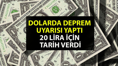 Dolarda deprem uyarısı yaptı. 13-14 arasına sıkışan dolar için fay hatları örneğini verdi ve doların 20 liraya sıçrayacağı tarihi açıkladı. Dolar tahminleri tutan ünlü ekonomist dolarda korkutan hazırlığı yazdı