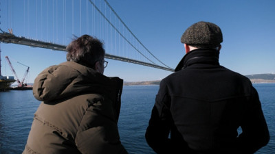 1915 Çanakkale Köprüsü'nde tarihi an.... Ertuğrul Özkök ve Cengiz Semercioğlu bir ilki gerçekleştirdi