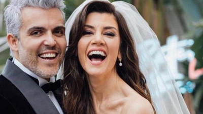 Emir Ersoy ile evlenen Gökçe Bahadır'ın siyah kuşaklı gelinliği takipçilerini ikiye böldü