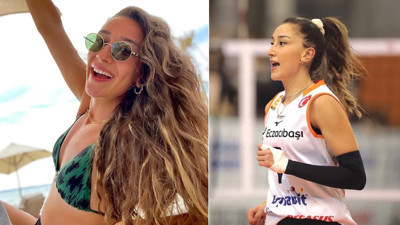 Hande Baladın derin yırtmaçlı elbisesiyle poz verdi, takipçileri yine hayran kaldı