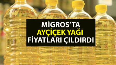 Migros'ta ayçiçek yağı fiyatları çıldırdı. Ayçiçek yağları yeniden zam gördü. 3 litre Orkide ayçiçek yağında ise indirim var. Kırlangıç, Turna, Komili, Yudum, Orkide ayçiçek yağı ne kadar?