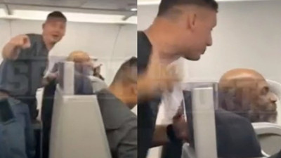 Mike Tyson kendisiyle dalga geçen yolcuyu fena yumrukladı