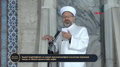 Diyanet İşleri Başkanı Ali Erbaş, İngilizce hutbe okudu: "Dünyaya mesaj verdik"