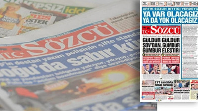 Sözcü gazetesi zamlandı: Ya var olacağız ya da yok olacağız; artık sözün bittiği yerdeyiz