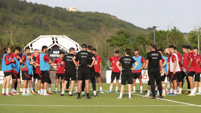 A Milli Takım, Faroe Adaları maçının hazırlıklarına çift idmanla başladı