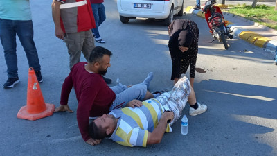 Kazada yaralandı tek düşündüğü şey işi oldu. Acılı adamın feryadı yürek dağladı