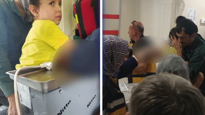 Korkunç olay! 4 yaşındaki Tuğra elini kıyma makinesine kaptırdı; hastaneye böyle götürüldü
