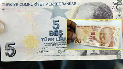 Cebinde 5 TL ve 50 TL'si olanlar dikkat. Kontrol edin 80 bin TL sahibi olabilirsiniz. 50 TL’lik Banknot 80 Bin TL