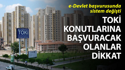 Sosyal konutlara başvuruda yöntem değişti: Pazartesi ünü başlıyor. TOKİ konutlarına e-Devlet üzerinden başvuru yapacak olanlar 19 Eylül'den itibaren sınırlama kalkıyor. e-Devlet'te uygulanan kimlik numarası sınırlaması bitiyor