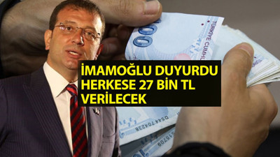 Ekrem İmamoğlu'ndan müjde: Herkese 27 bin TL verilecek. Yapı Kredi ile İBB promosyonda anlaştı, İBB çalışanlarına rekor promosyon ödemesi geldi