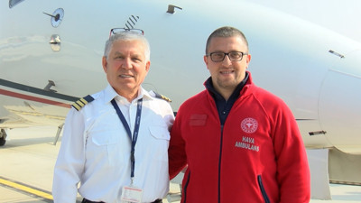 Yaralanan madenciler 35 dakikada İstanbul'a sevk edildi. Bartın'da maden kazasında yaralanan madencilerin İstanbul yolculuğu bu uçakla yapıldı