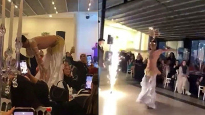 Skandal görüntü için açıklama geldi. 'AKP Kadın Kollarının eğlencesinde erkek dansöz oynatıldı' iddiasına AK Parti'den tepki