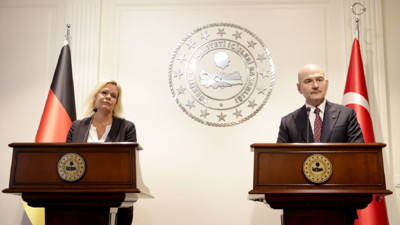 İçişleri Bakanı Süleyman Soylu Alman mevkidaşı Nancy Faeser ile görüştü: Polonya'ya iki bomba düşünce ayağa kalktınız. İstiklal saldırısı  için hiçbir orantı uygulanmadı!