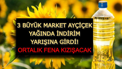 Ortalık fena kızıştı: A101, BİM ve ŞOK ayçiçek yağında büyük indirim yarışına girdi. Ayçiçek yağını dip fiyattan o market satışa koydu.