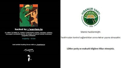 Hiranur Vakfı'nın internet sitesi hackleyip Atatürk'ün sözü paylaştılar