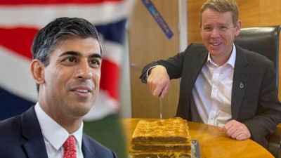 İngiltere ve Yeni Zelanda Başbakanları arasında sosyal medyada esprili anlar yaşandı