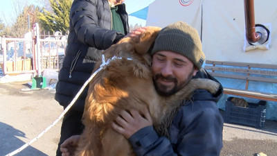 Depremin gönüllü kahramanları. Enkazdan 5 gün sonra kurtarılan köpek, köyün umudu oldu