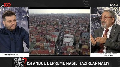 tv100'den ezber bozan program. Deprem ülkesi Türkiye'yi bilinçlendirecek. Candaş Tolga Işık ve Prof. Dr. Naci Görür ile 'Sesimi duyan var mı?' programı başladı. 7,2 ve 7,4 büyüklüğünde deprem beklenen illeri açıkladı