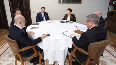 Altılı Masa'nın 12. toplantısı için liderler bir araya geldi. Altılı Masa'dan aday açıklaması