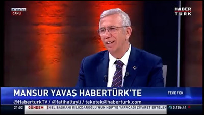 Mansur Yavaş, canlı yayına soru yollayan Melih Gökçek'e yanıt verdi: "Ailesi, sevenleri cep telefonunu elinden alsın. Tweet atmasını engellesin."