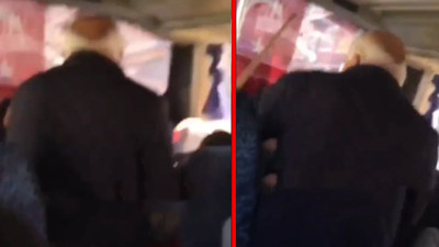 İstanbul'da okul servisinde dehşete düşüren görüntüler. Servis şoförü sopayla... O anlar saniye saniye kaydedildi