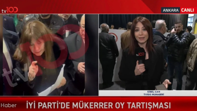 İYİ Parti ön seçiminde kavga! tv100 muhabirine de saldırdılar