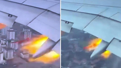 Havada  büyük panik: THY uçağının motoru alev alınca pilotlar Kayseri'ye geri dönmek zorunda kaldı