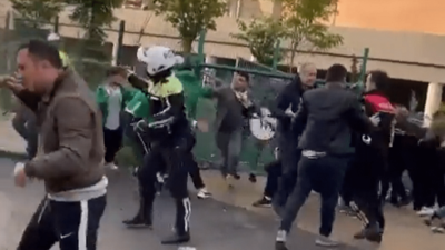 Yumruklar havada uçuştu! Giresunspor-Fenerbahçe maçı öncesi taraftarlar birbirine girdi