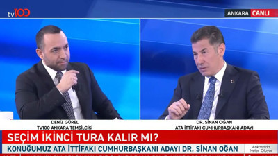 Sinan Oğan'dan tv100'e büyük övgü: Baskılara boyun eğmeyen tek televizyondur. tv100 benim için kıymetlidir