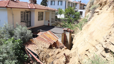 Denizli'de vatandaş yüreği ağzında bekliyor! Heyelanın ardından toprak kayması tedirginliği sürüyor