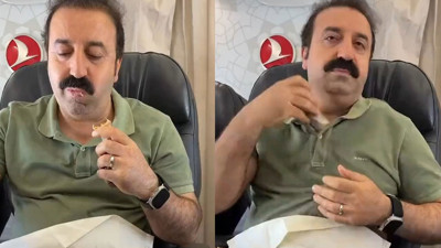 Şırdancı Mehmet'in mide bulandıran şovu pahalıya patladı! THY, Mehmet Sur'a cezayı kesti: 6 ay bilet yok