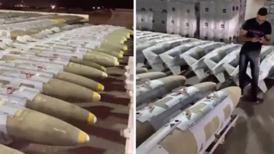 İsrail, Gazze'ye atacakları füzeleri sergiledi