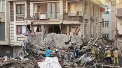 Son Dakika... Güngören'de yıkım sırasında bina çöktü. Çevredeki binalar hasar görürdü