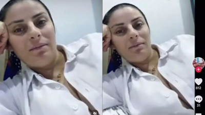 Bir daha yapmayacağım demişti! Laz Kızı lakaplı fenomen TikTok'a geri döndü. Yine göğüslerini gösterdi