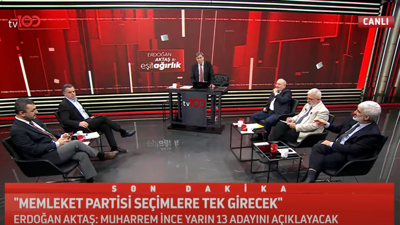 Son Dakika... Erdoğan Aktaş tv100'de açıkladı. Memleket Partisi yerel seçime tek başına girmeye karar verdi