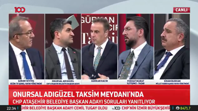 Ataşehir'den İlgezdi'nin yerine aday gösterilmişti. Onursal Adıgüzel'den tv100'e İlgezdi açıklaması: Ne kavgalıyım ne de küsüm