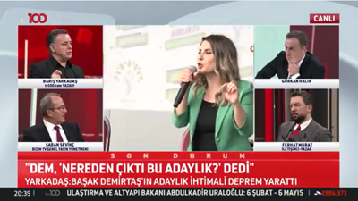 DEM Parti'nin İstanbul adayı kim olacak? tv100.com yazarı Yarkadaş: Başak Demirtaş aday yapılmazsa hiç şaşırmam