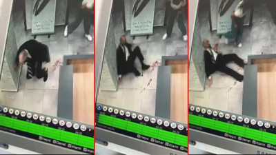 Eski öğrencisi tarafından öldürülen okul müdürü İbrahim Oktugan'ın son görüntüleri ortaya çıktı: Kanlar içinde yere yığıldı, yardım istedi...