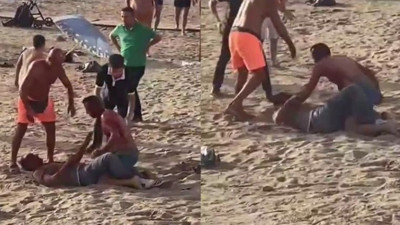 Aydın'da plajdaki tartışma bıçaklı kavgaya dönüştü. İki kişi ağır yaralandı