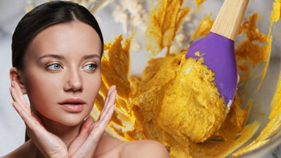 Ne gözenekler ne de kırışıklıklar kalacak: Zerdeçalla karıştırıp sürmek yetiyormuş. Cildi kaymak gibi yapan maske bulundu