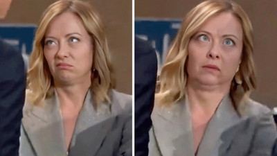 Gözlerini devirdi, saatine baktı: Biden'ı bekleyen Meloni'nin o anları gündem oldu