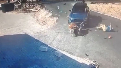 Muğla'da alkollü otomobil sürücüsü, elektrikli bisiklet kullanan yaşlı kadına böyle çarptı. Yaşlı kadın metrelerce sürüklendi