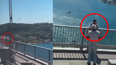 Boğaz Köprüsü'nde intihar girişimi. Korku dolu anlar...