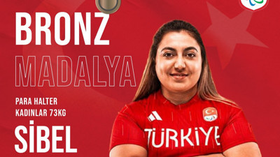 Para halterde milli sporcu Sibel Çam, kadınlar 73 kiloda bronz madalya elde etti