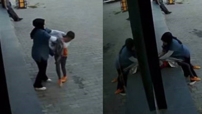 Tokat'ta sağlık çalışanı, yabancı uyruklu çocuğu darp etti. O anlar görüntüler kameraya yansıdı