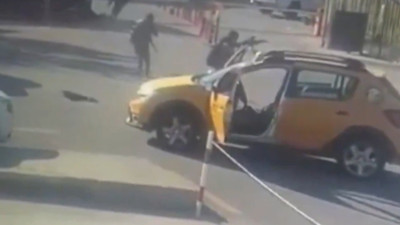 Teröristler TUSAŞ'a ticari taksi ile geldi! İşte o görüntüler...